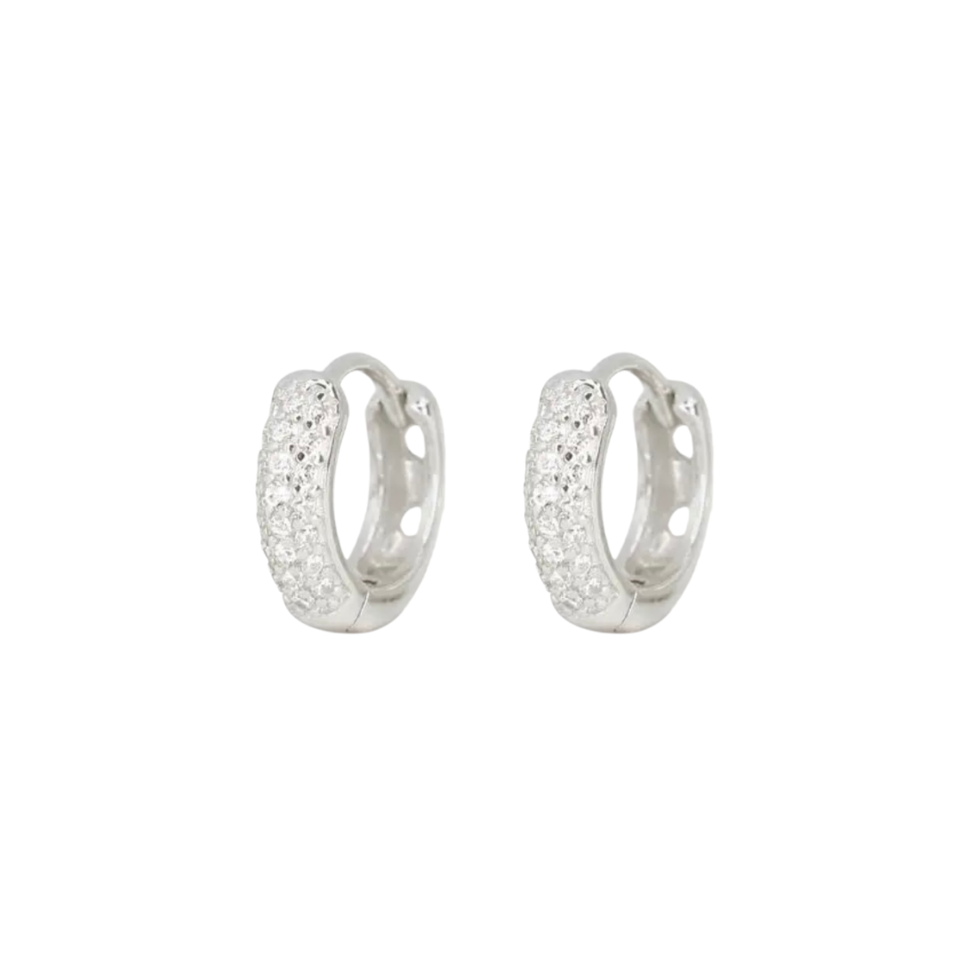 Crystal Chunky Mini Hoops