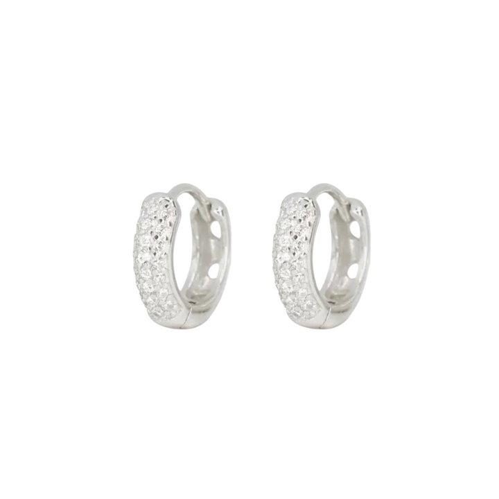 Crystal Chunky Mini Hoops