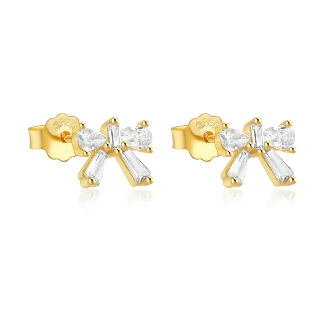 Crystal Bow Studs