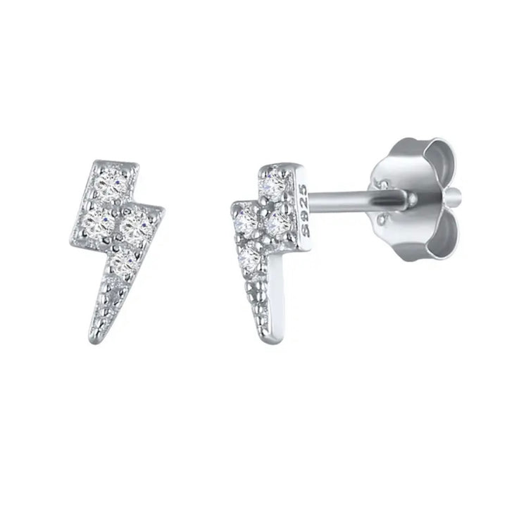 Dainty Crystal Bolt Studs